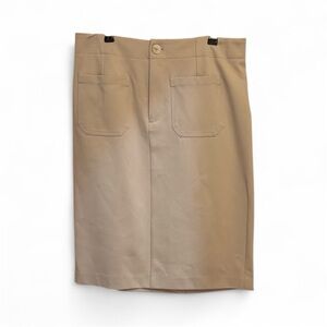 Jones New York Classic Tan Pencil Skirt